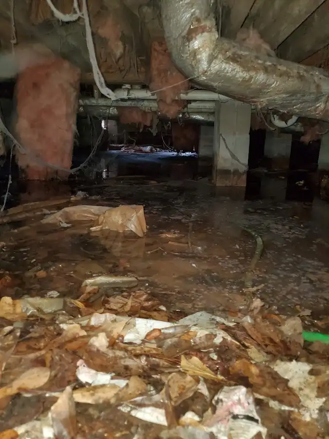 Crawl space flood assessment for Commercial Water Damage Restoration in Silver Lakes